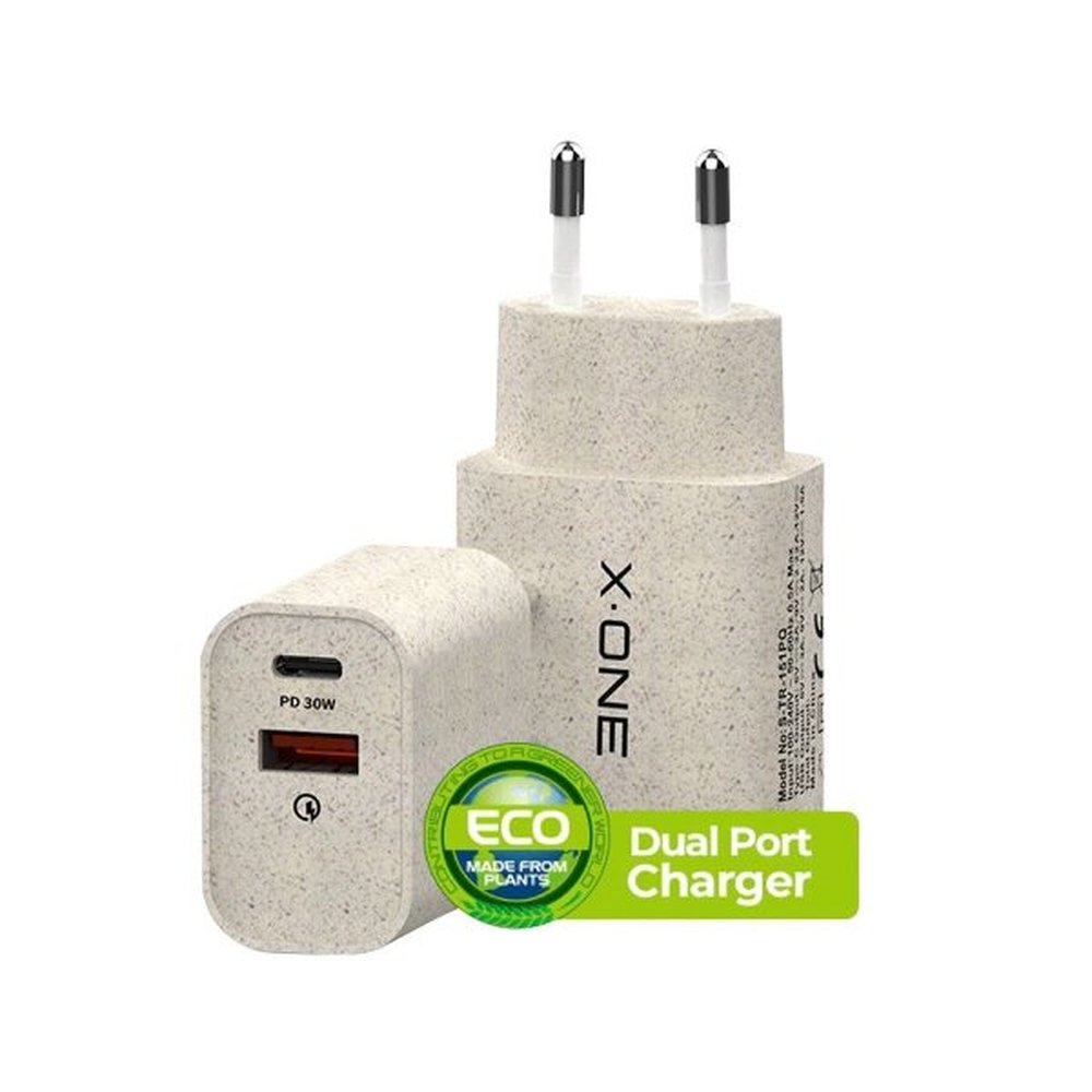 Carregador 30W X-One Duas Entradas USB - USB-C 3 Anos de Garantia.