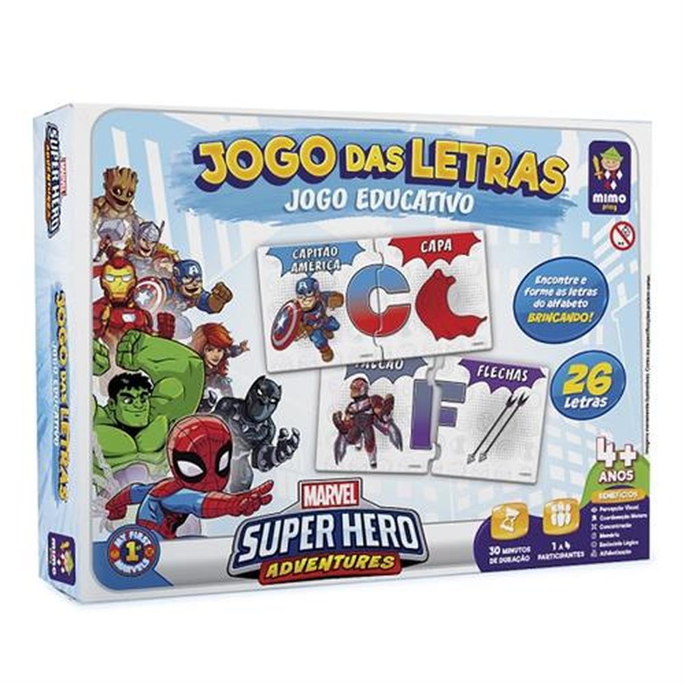 Jogo Educativo Marvel - Jogo das Letras