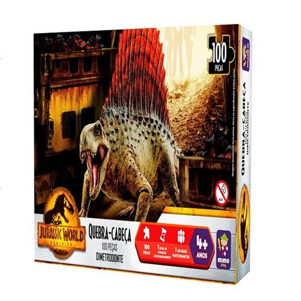 Quebra Cabeça 100 peças - Dimetrodon Jurassic World