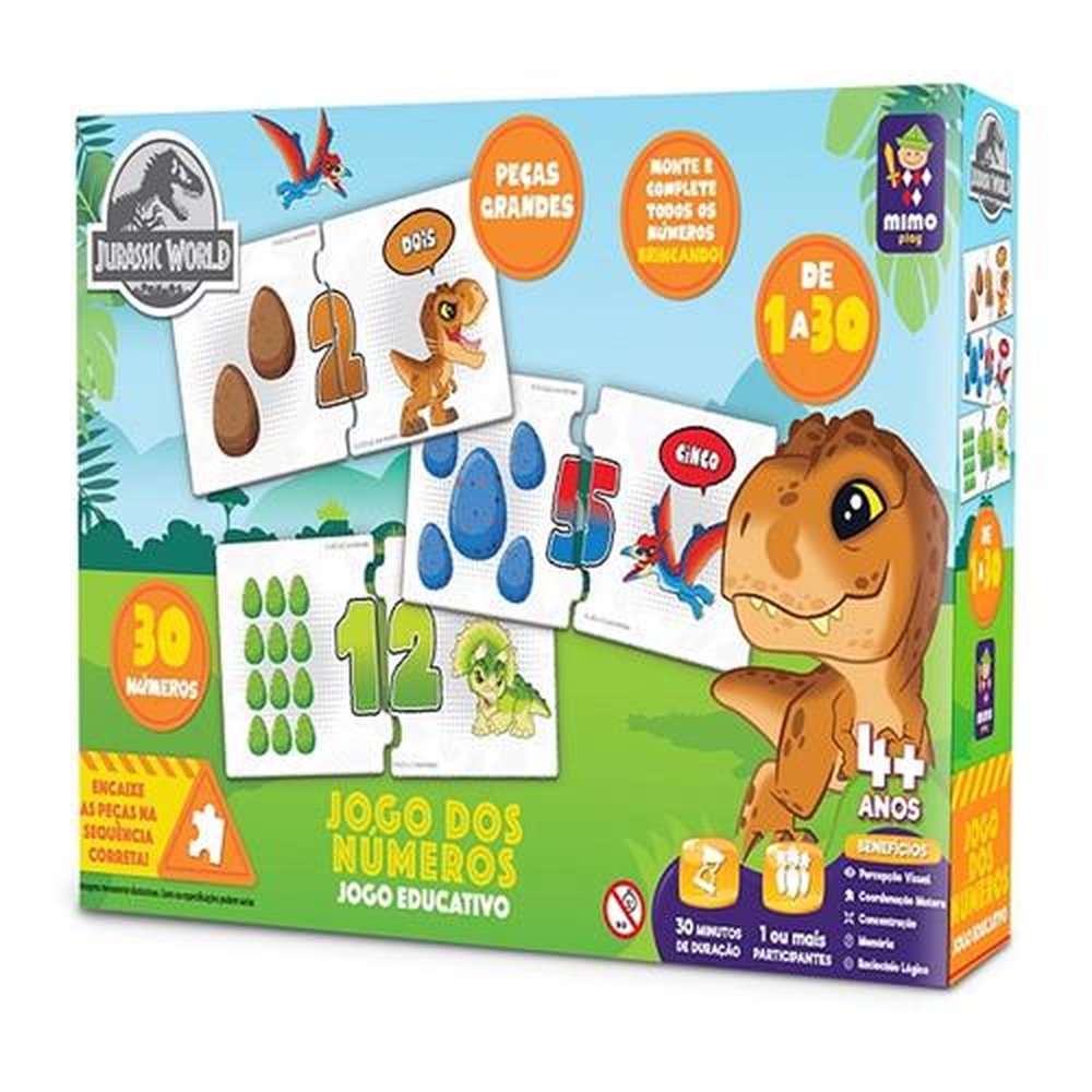 Jogo Educativo - Jogo dos Números Jurassic World