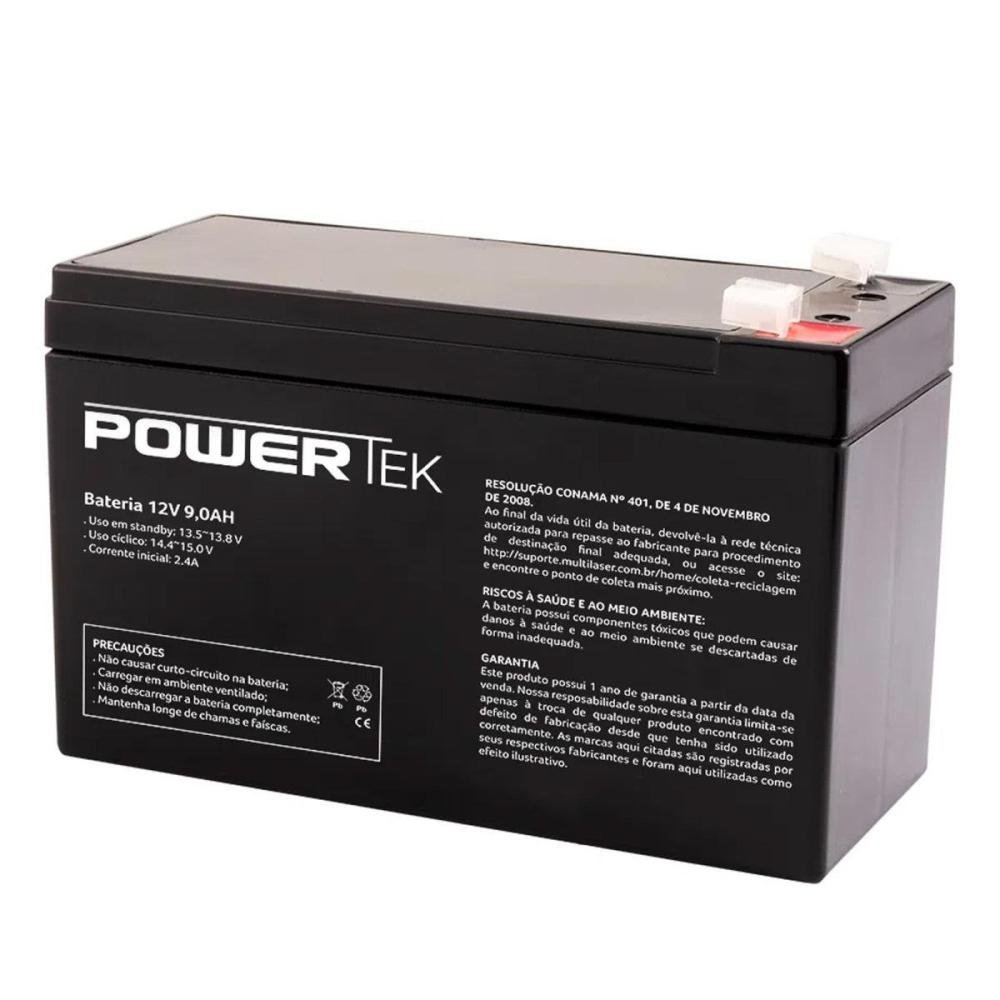 Bateria Powertek 12v 9ah En015 Multilaser