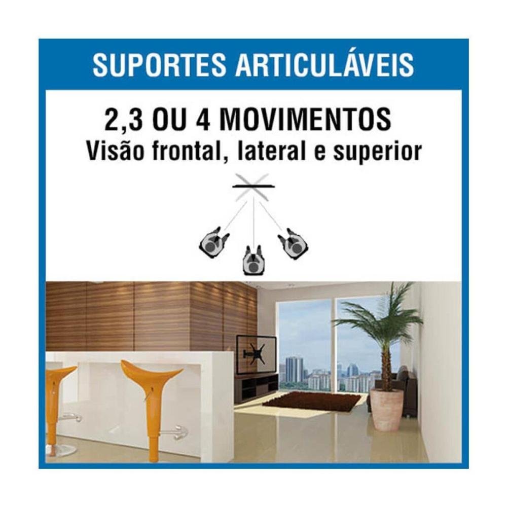 Suporte Articulado para Tv 23-70" Brasforma