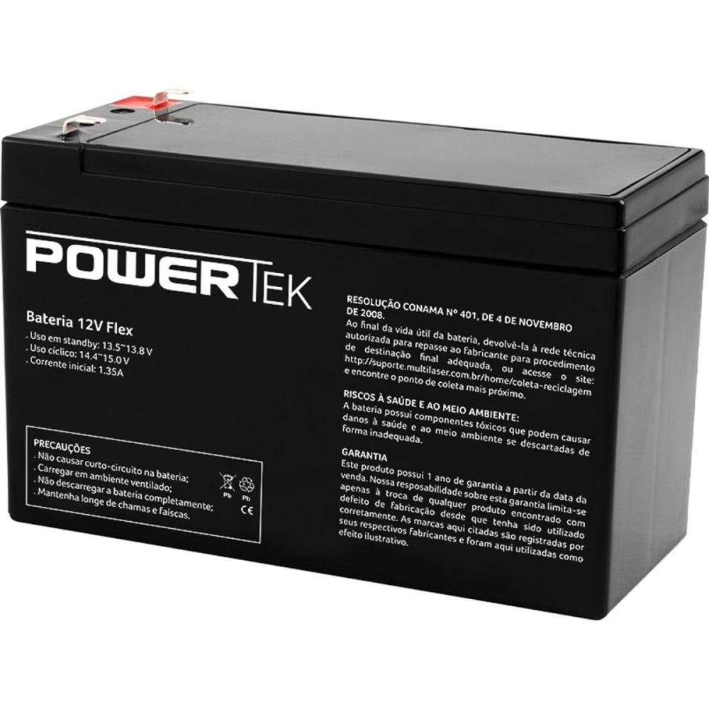 Bateria Selada 12V 4,5Ah Flex En012a Powertek Un.Venda: Pc/1