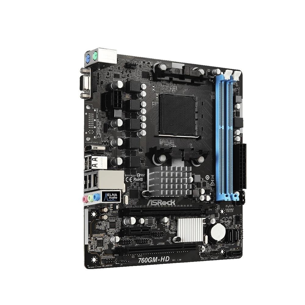 Placa Mãe ASRock 760GM-HD AMD AM3+ mATX DDR3