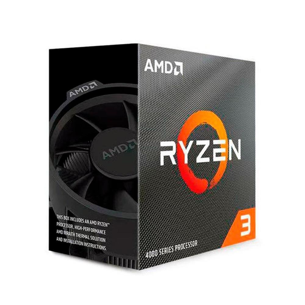 Processador AMD Ryzen 3 4100, 3.8GHz (4.0GHz Turbo), 6MB Cache, AM4, 100-100000510BOX