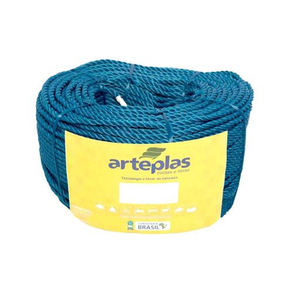 Corda Torcida Retorcida Pet 33mm Azul mono com 03 pernas com 220m tipo nylon