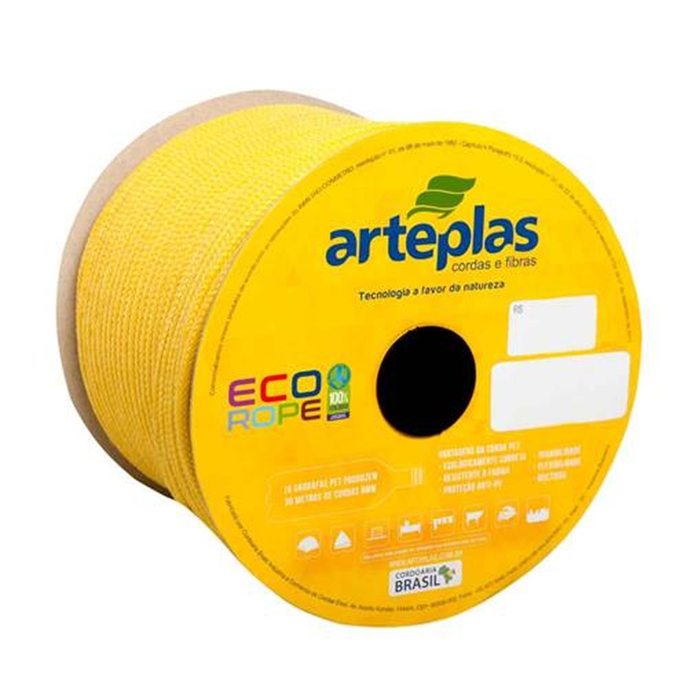 Corda Eco Rope 03mm Amarela com 400m