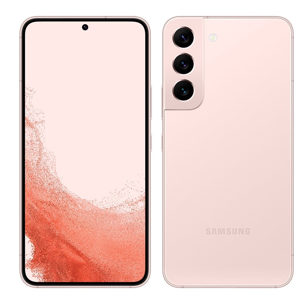 Smartphone Samsung Galaxy S22, Rose, Tela 6.1", 5G+Wi-Fi+NFC, Android 12, 3 Câm Traseira 50+10+12MP, Câm Frontal 10MP, 128GB
