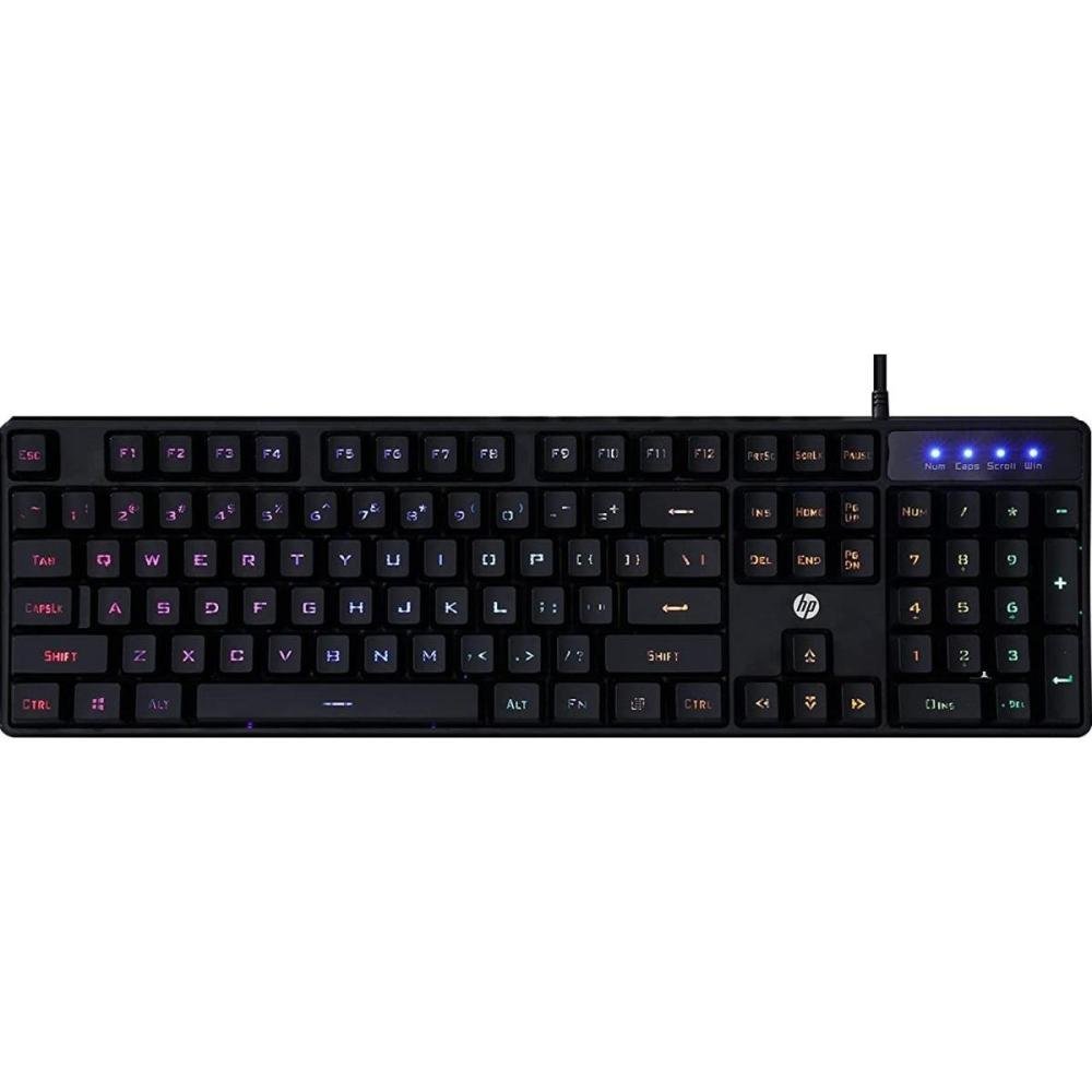 Teclado Gamer K300 Usb Led Preto Hp