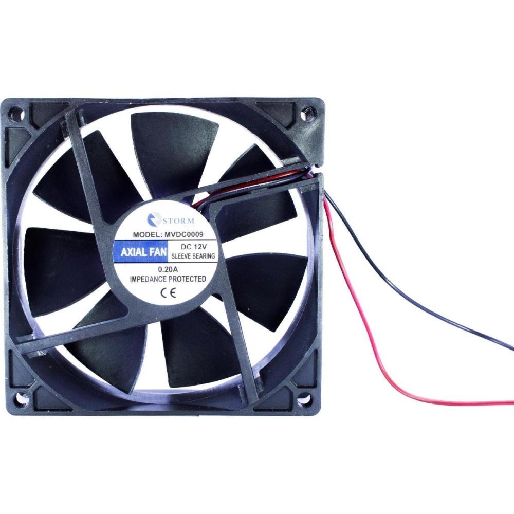 Microventilador 90x90x25mm 12v Mvdc0009 Preto Storm