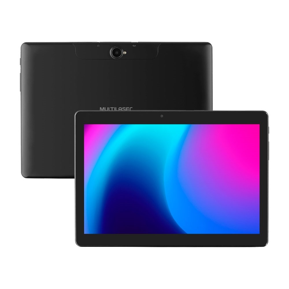 Tablet Multilaser Multi M10, Preto, Tela de 10" | 3G+Wi-Fi, Android 11, Câm. Tras. de 5MP e Câm. Frontal de 2MP, 32GB