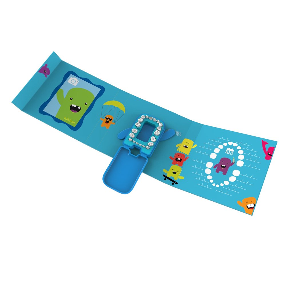 Porta Dentes de Leite Dental Album Premium Azul