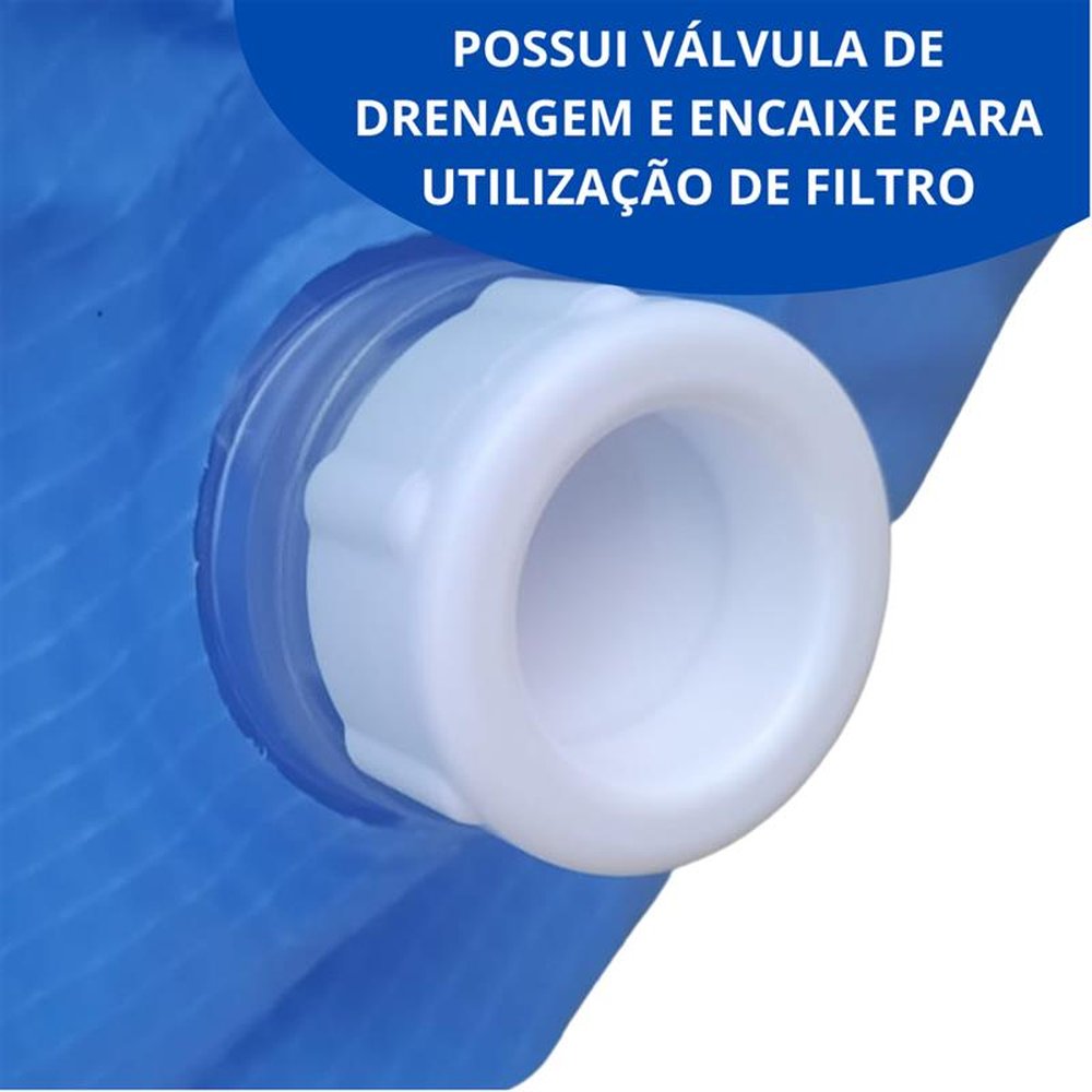 Piscina borda inflável 2490L com Capa