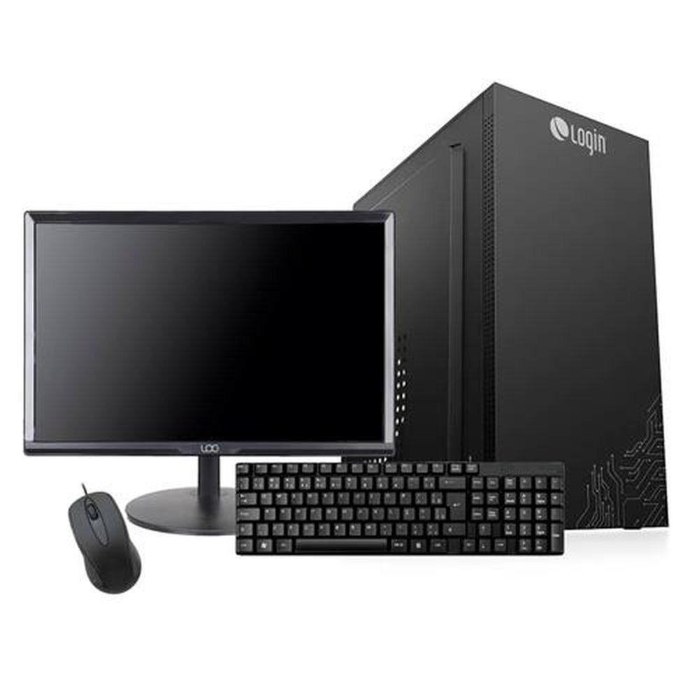Computador Completo Login Intel Core i3 3.1GHz 4GB 120Gb SSD Monitor 19" Teclado e Mouse Usb Linux