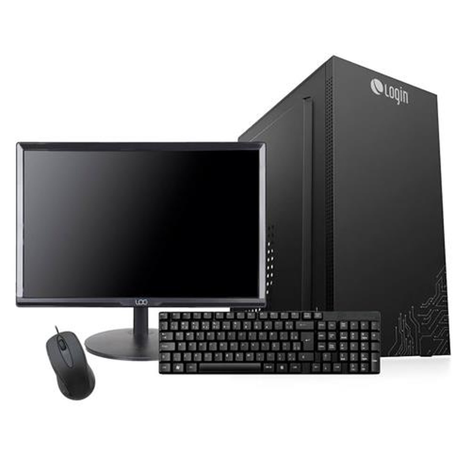 Computador Completo Login Intel Core i3 3.3GHz 4GB 120Gb SSD Monitor 19" Teclado e Mouse Usb Linux