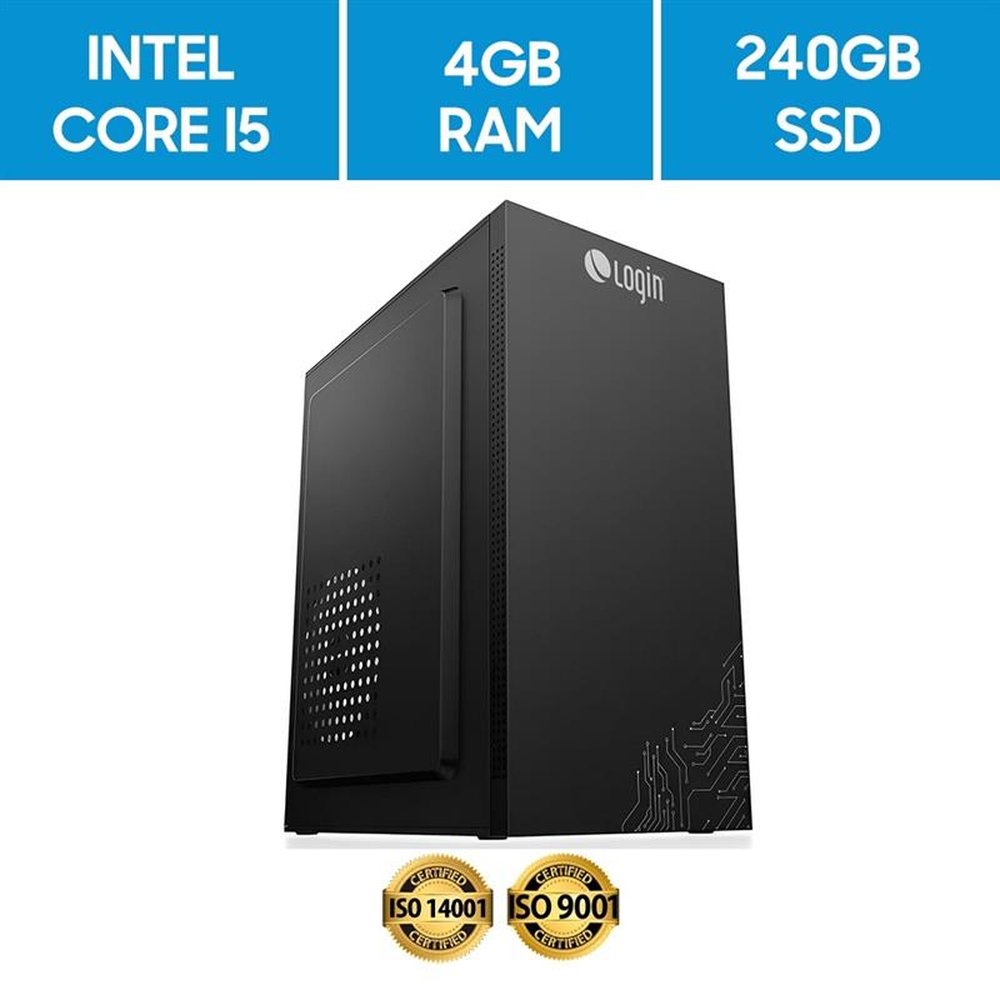 Computador Desktop Login Intel Celeron N4020 SSD 120Gb 4Gb Drd4 2666MHz Linux