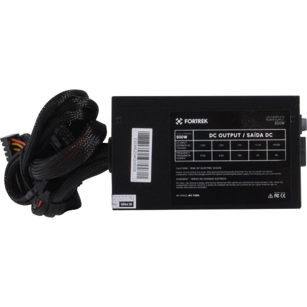 Fonte Gamer ATX Fortrek Crusader 500W
