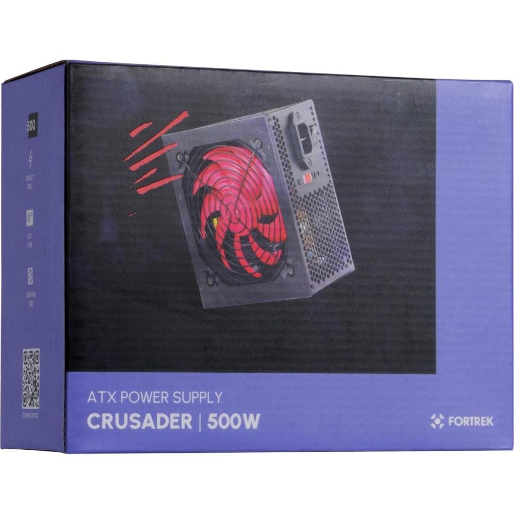 Fonte Gamer ATX Fortrek Crusader 500W