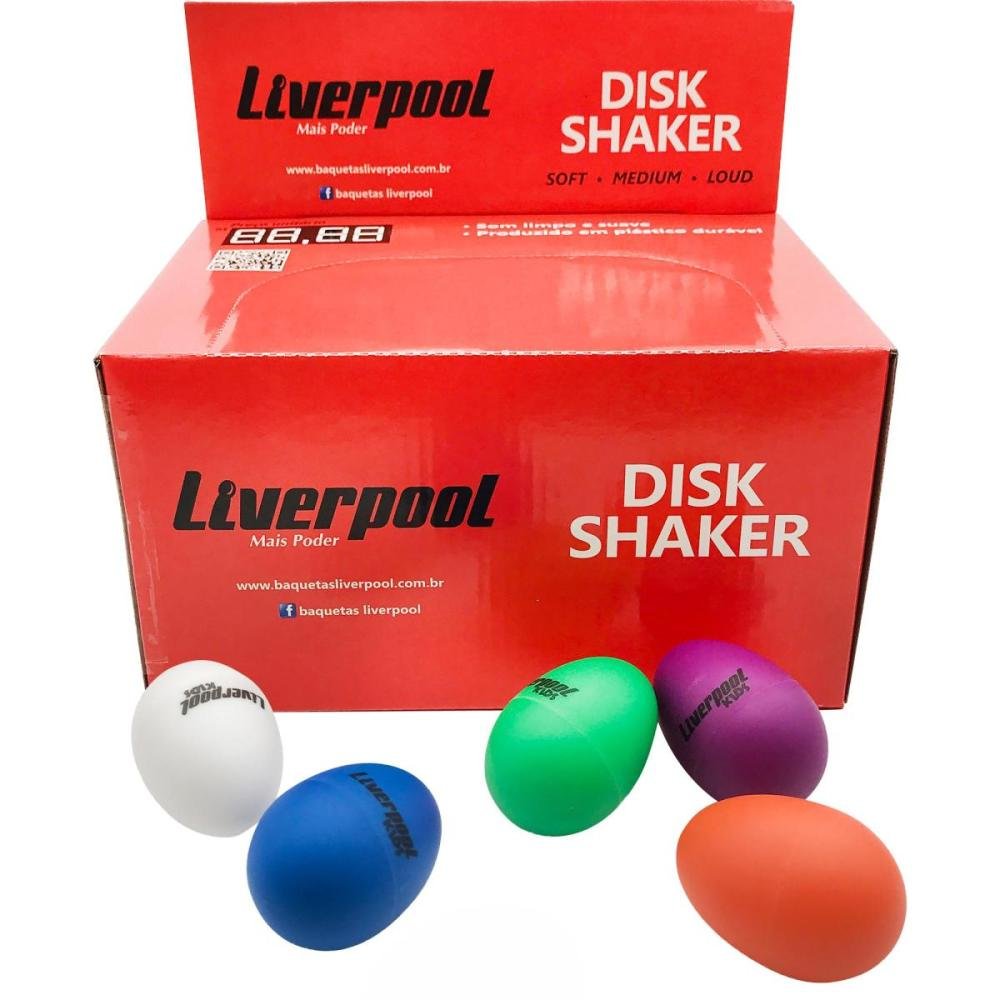Ganza Disk Shaker Liverpool - Kit com 45 peças