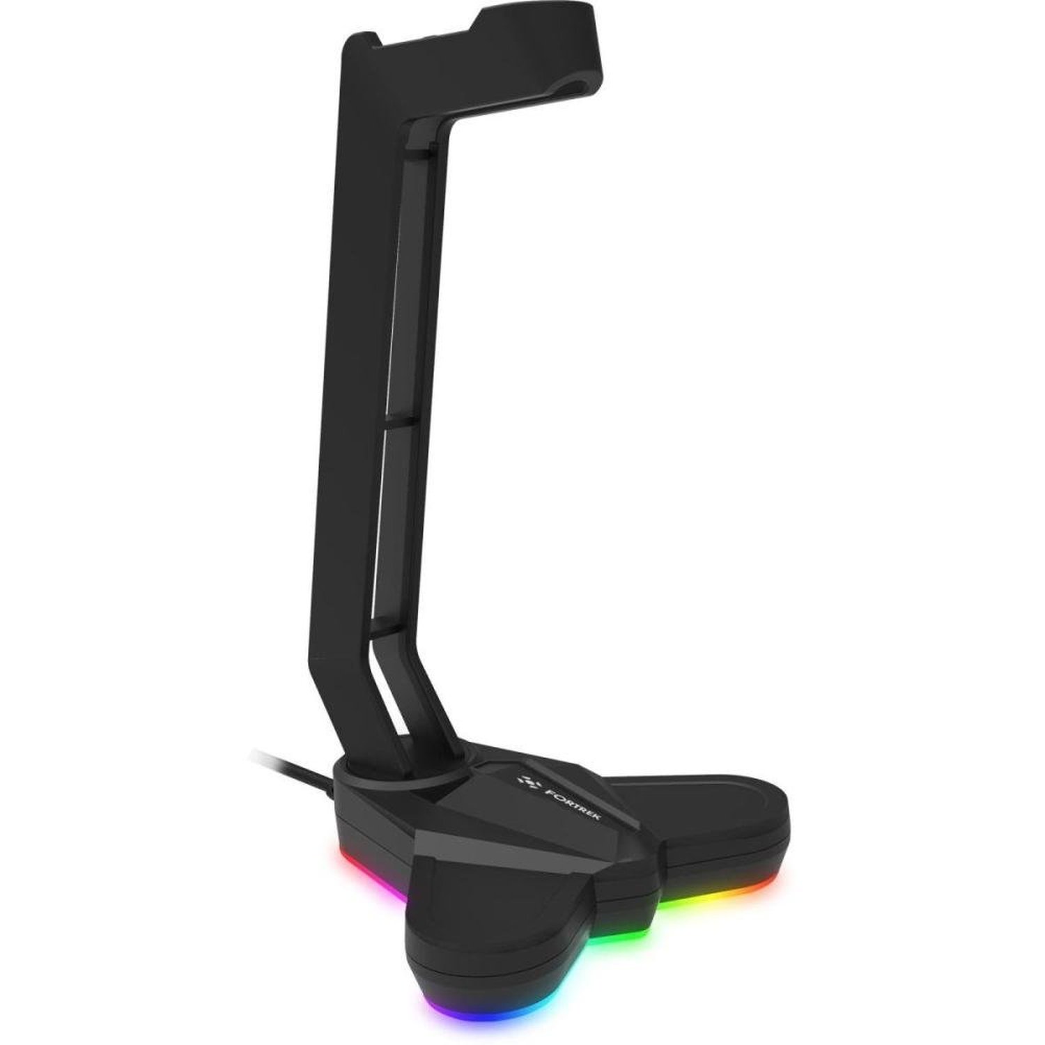 Suporte Para Headset Fortrek Vickers Rgb Preto Un.Venda: Pc/1
