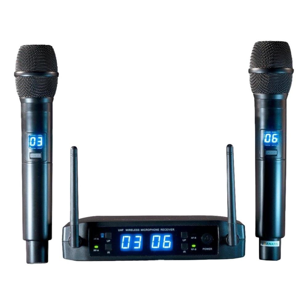 Microfone sem Fio Ls-916 Digital Preto Leson