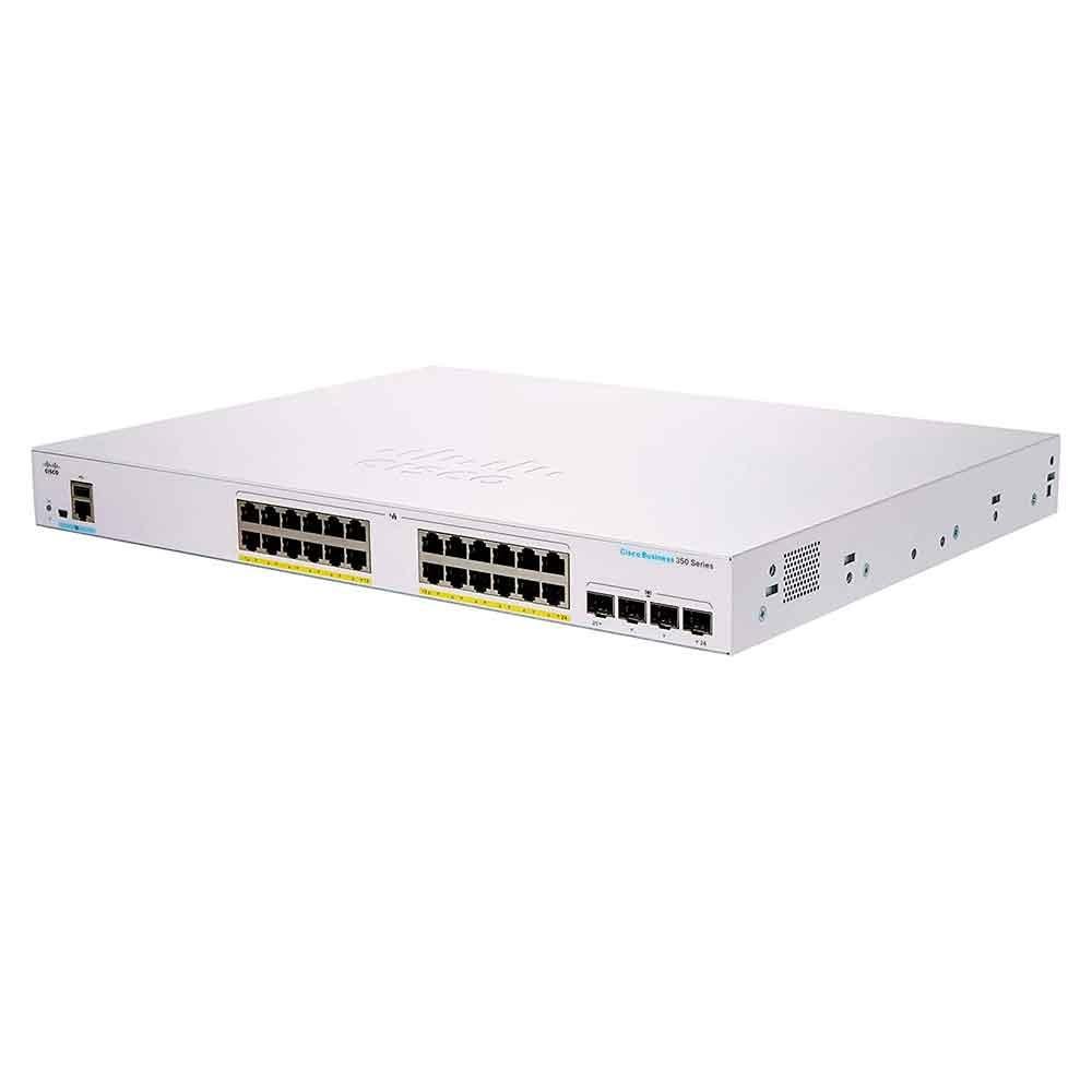 Switch Cisco Cbs350-24fp-4g, 24x 10/100/1000 Poe+, 4x Sfp