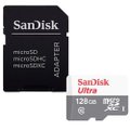 Cartão de Memória 128gb Sandisk Ultra, Micro SD, com Adaptador, Classe 10, UHS-i