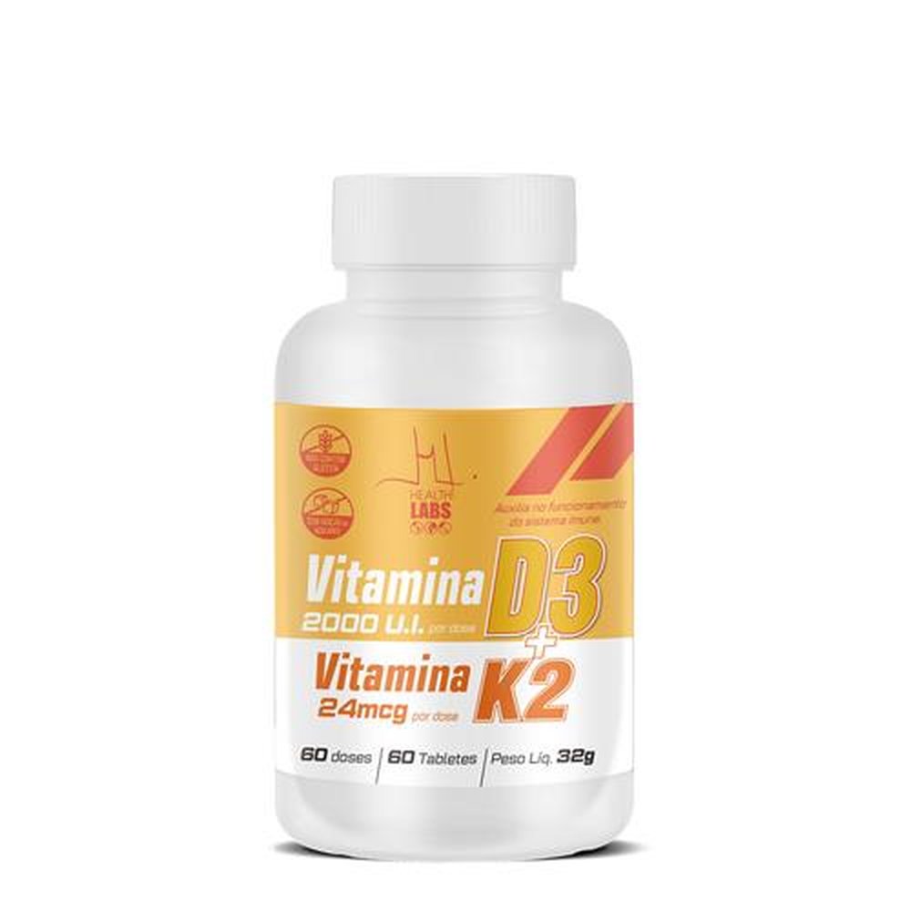 Vitamina D3 K2 60 Tabletes