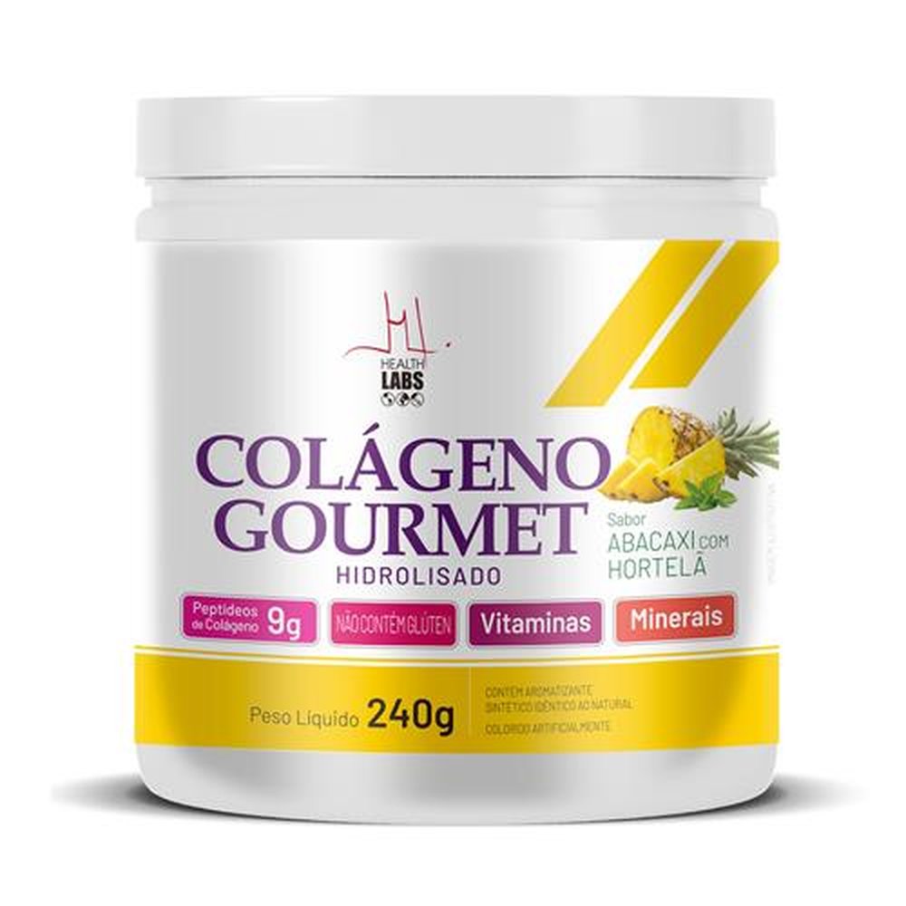 Colágeno Gourmet 240G Abacaxi Com Hortelã