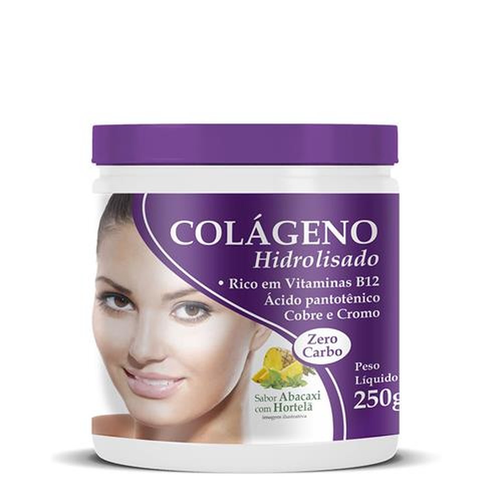 Colágeno Hidrolisado 250G Abacaxi Com Hortelã