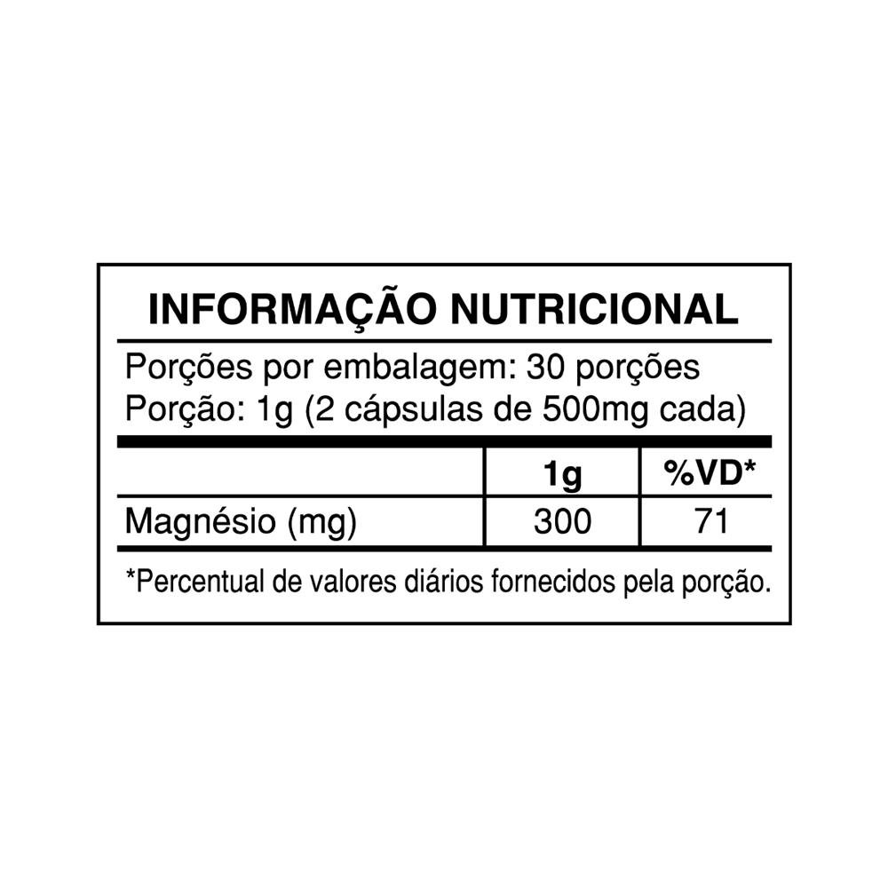 Magnesio Quelato 60 Cápsulas