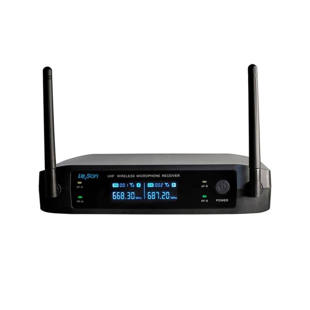 Microfone sem Fio Ls902 Duplo Plus Digital Preto Leson