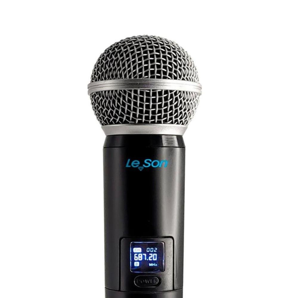 Microfone sem Fio Ls902 Duplo Plus Digital Preto Leson
