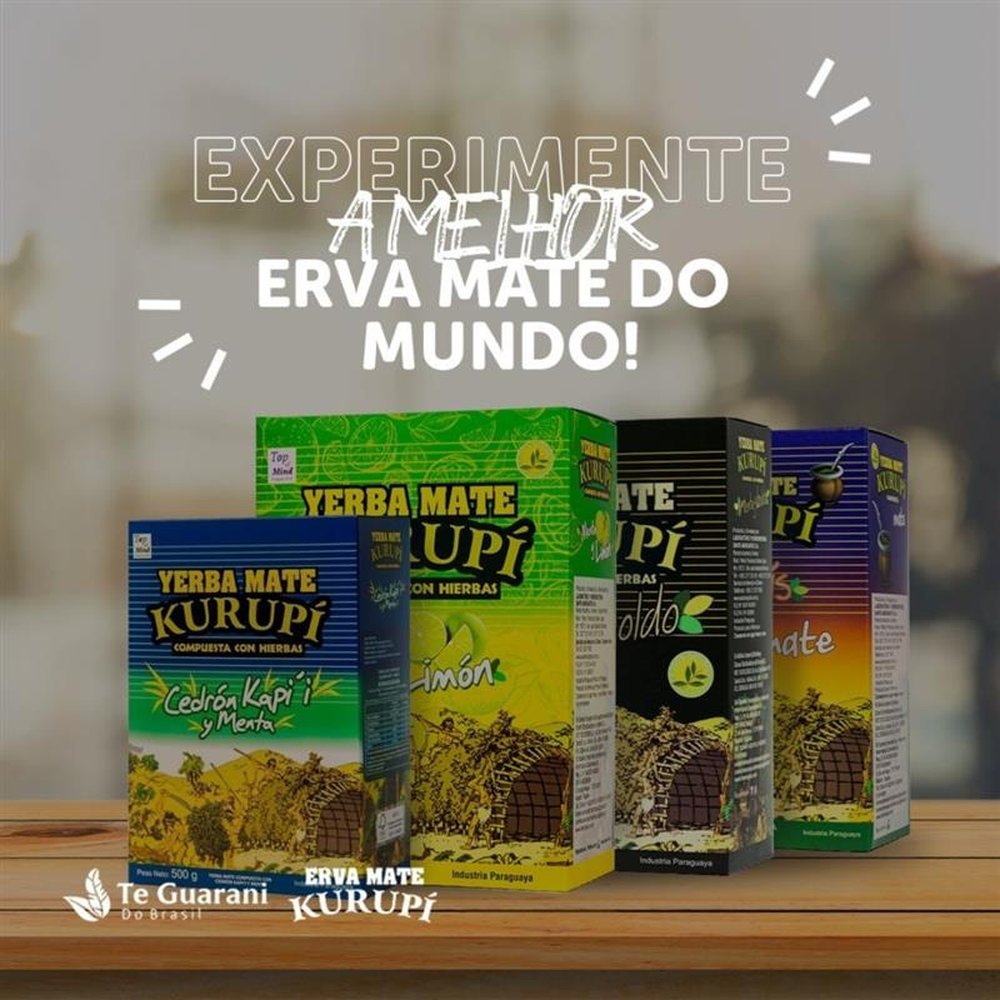 Erva mate Terere Kurupi Menta e Limão 500g