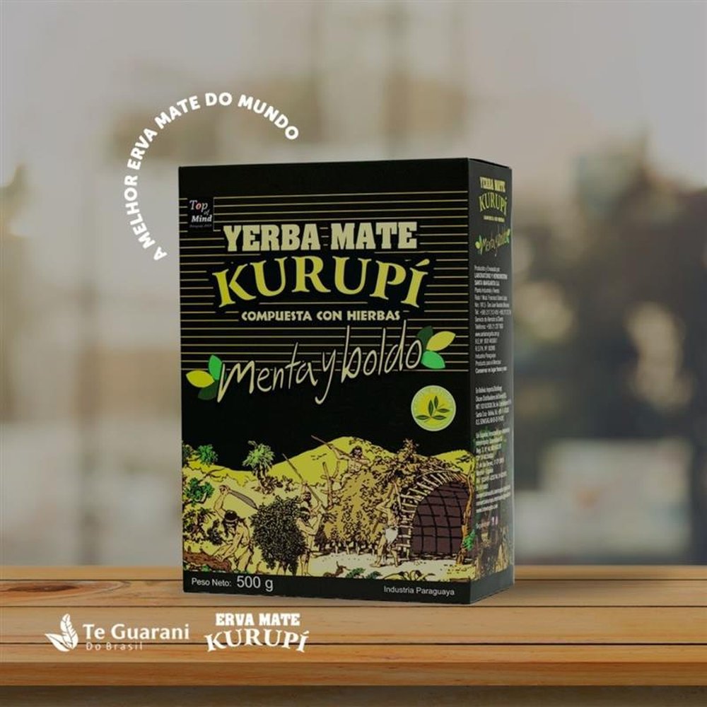 Erva mate Terere Kurupi Menta e Limão 500g