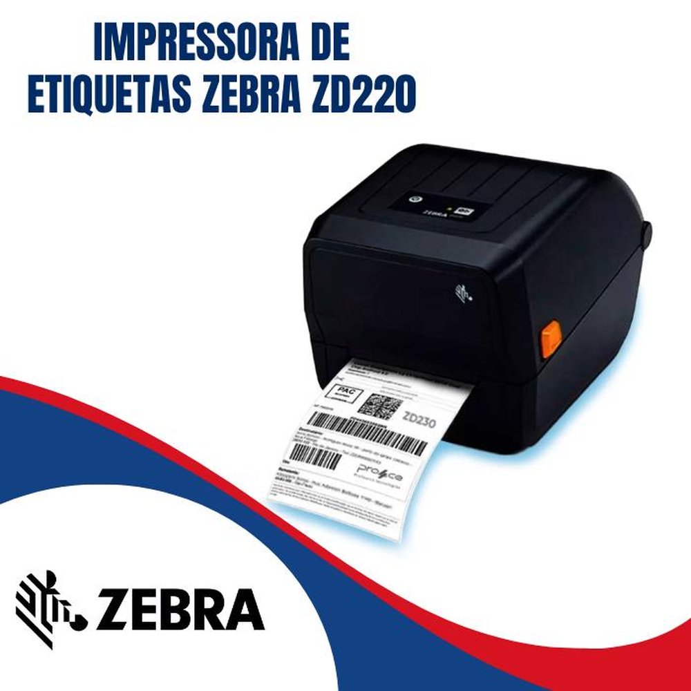 Impressora de Etiquetas Zebra Zd220 USB