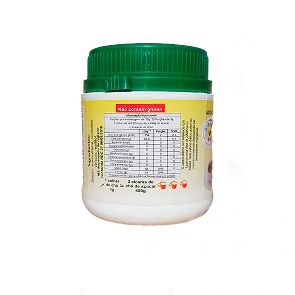 Adoçante Dietético Doçurinha Versão Stévia 75g