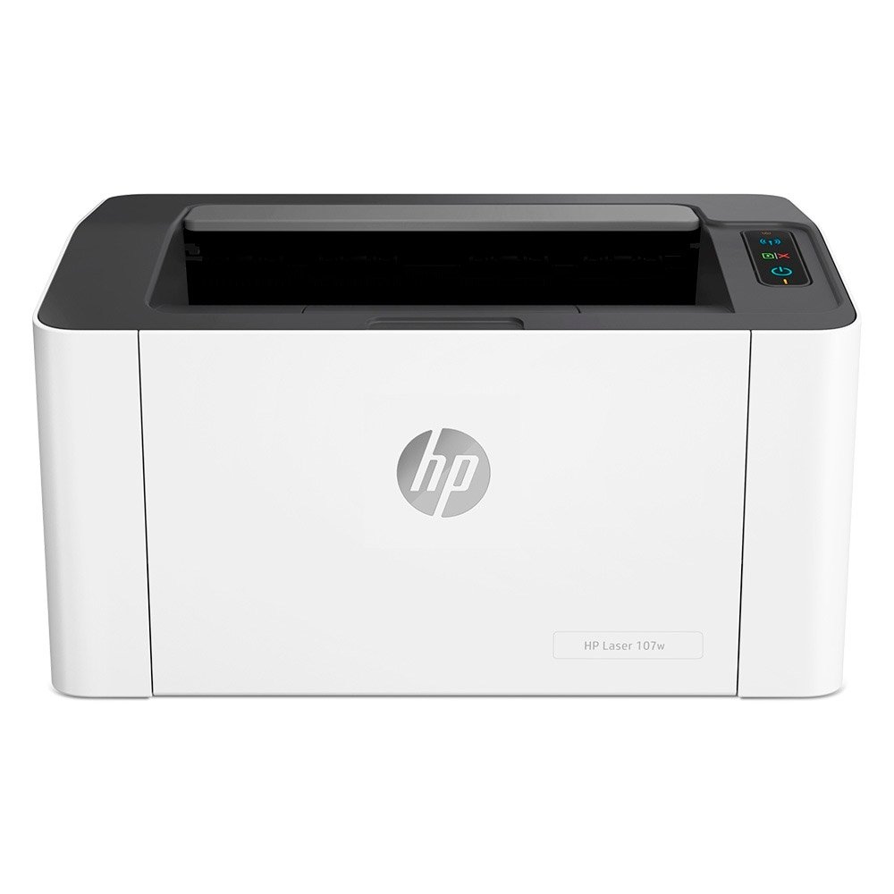 Impressora HP 4ZB78A 107W - Laser, Monocromática, Wi-Fi, USB 2.0, Branco, 220V