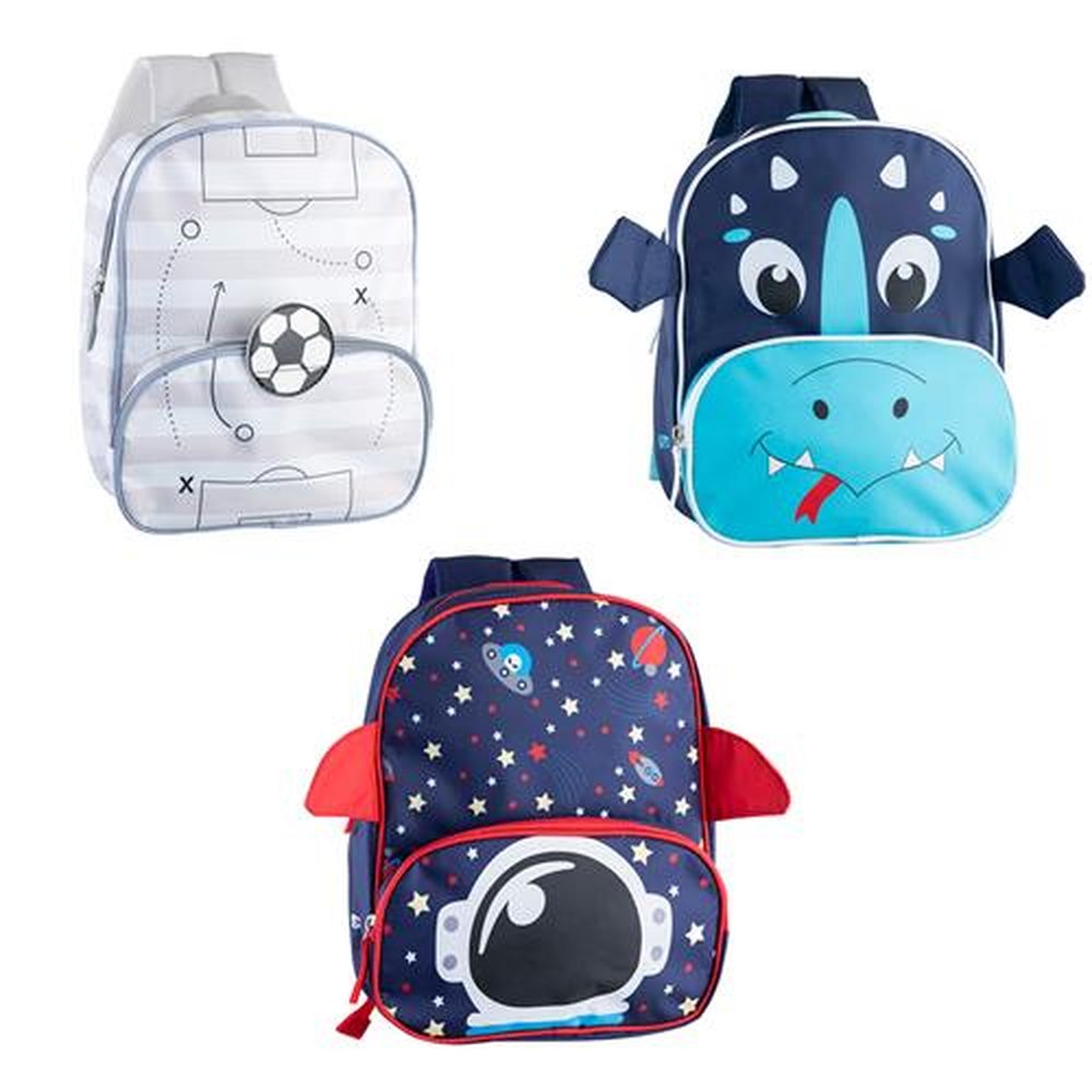 Kit Mochila Infantil Masculino Pimpolho Com 3 Unidades.
