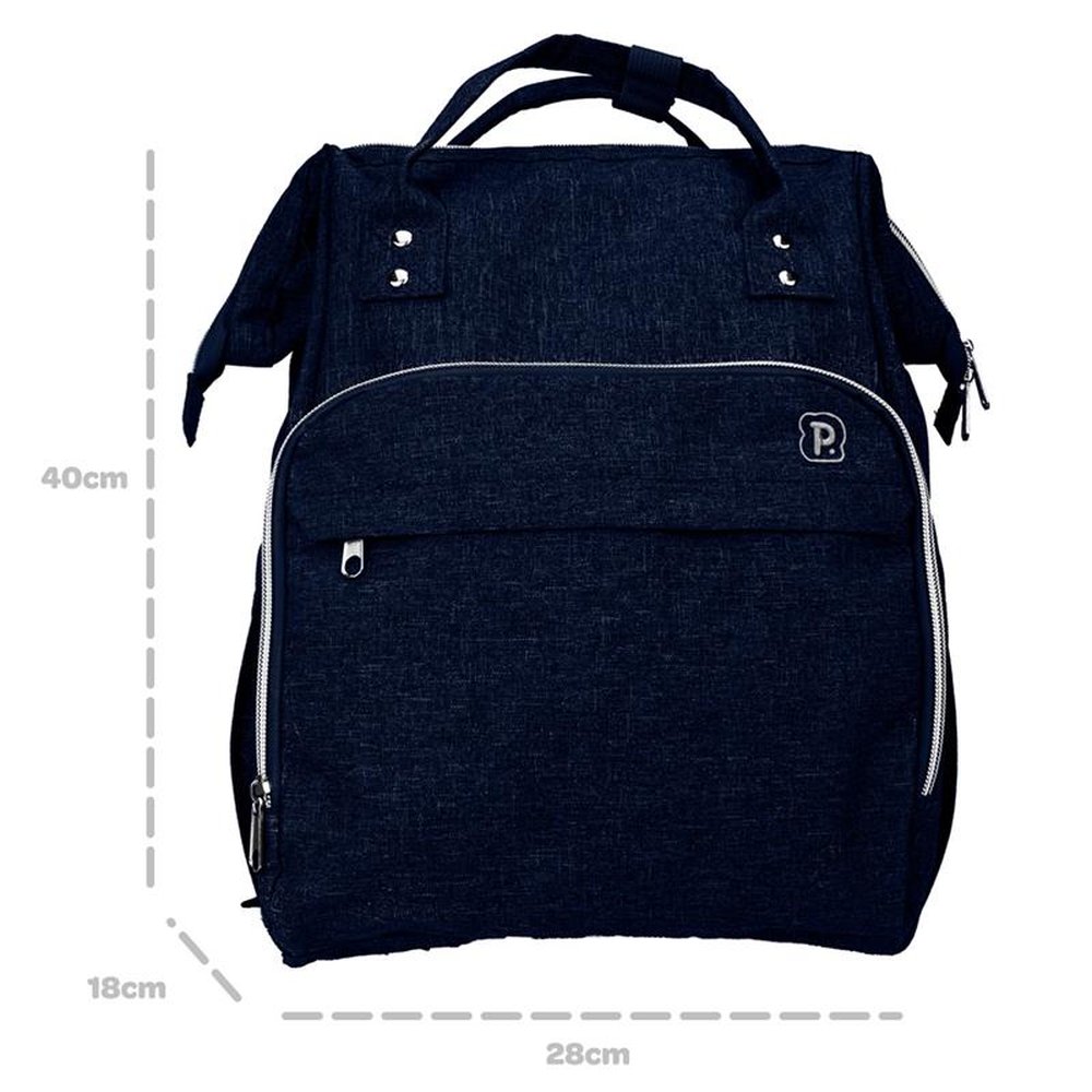 Kit Mochila Maternidade Unissex Pimpolho Com 3 Unidades.