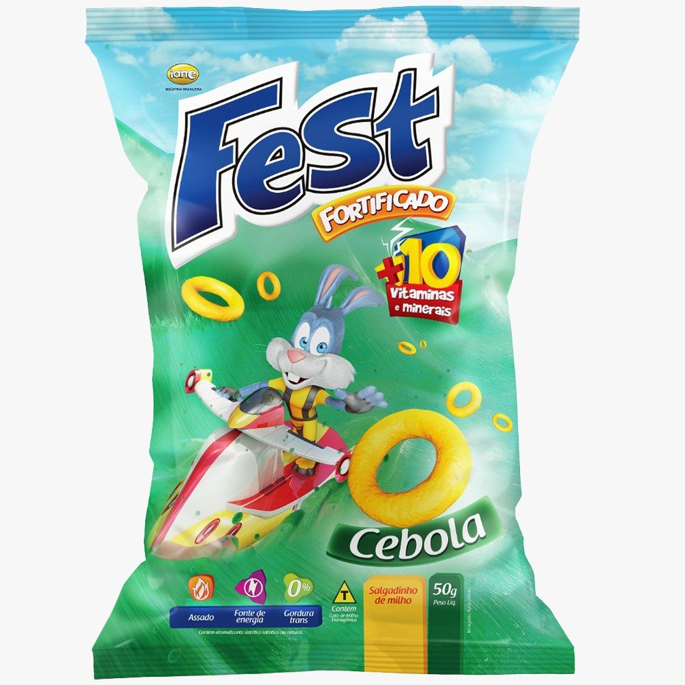 Salgadinho De Milho Fest Fortificado Cebola 40x50G