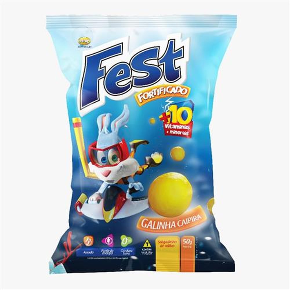 Salgadinho de Milho Fest Fortificado Galinha 40x50g