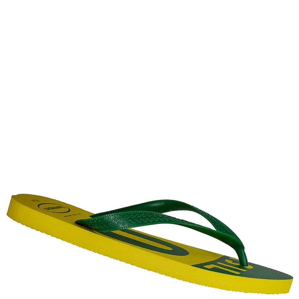 Chinelo Masculino Havaianas Brasil Amarelo - Grade com 12 pares