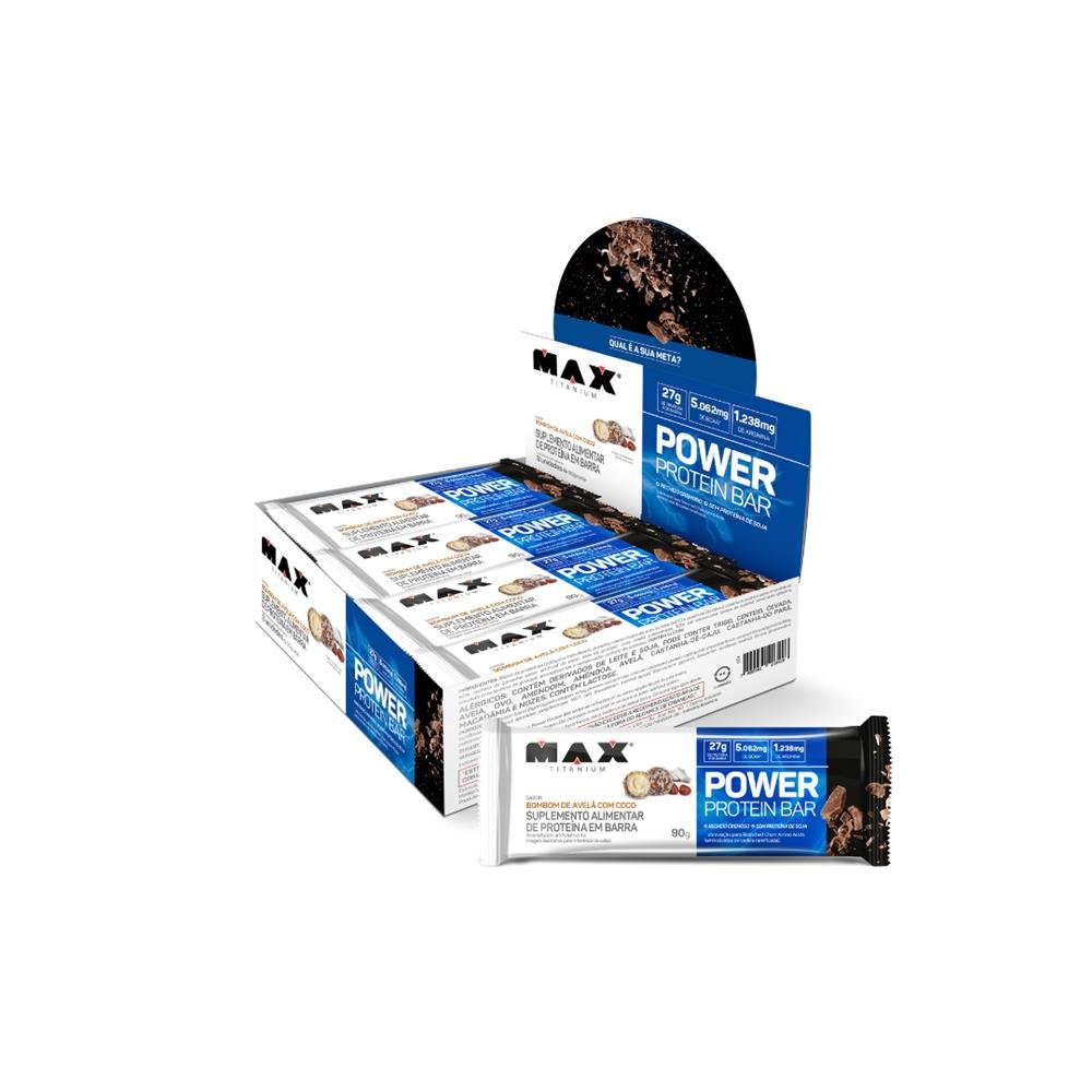 Barra Power Protein Avela Com Coco Max Titanium 8x90g