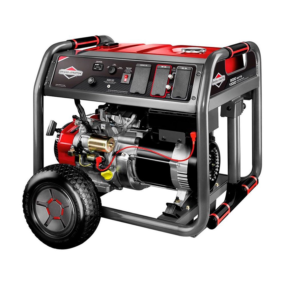 Gerador Branco Briggs Elite 8000W 420CC, 10.500W, Gasolina, Partida Elétrica