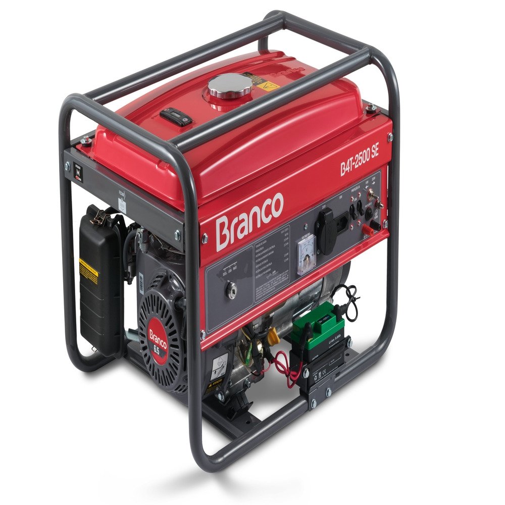 Gerador Branco B4T2500S 6,5CV, 2,2KVA, Gasolina, Partida Manual