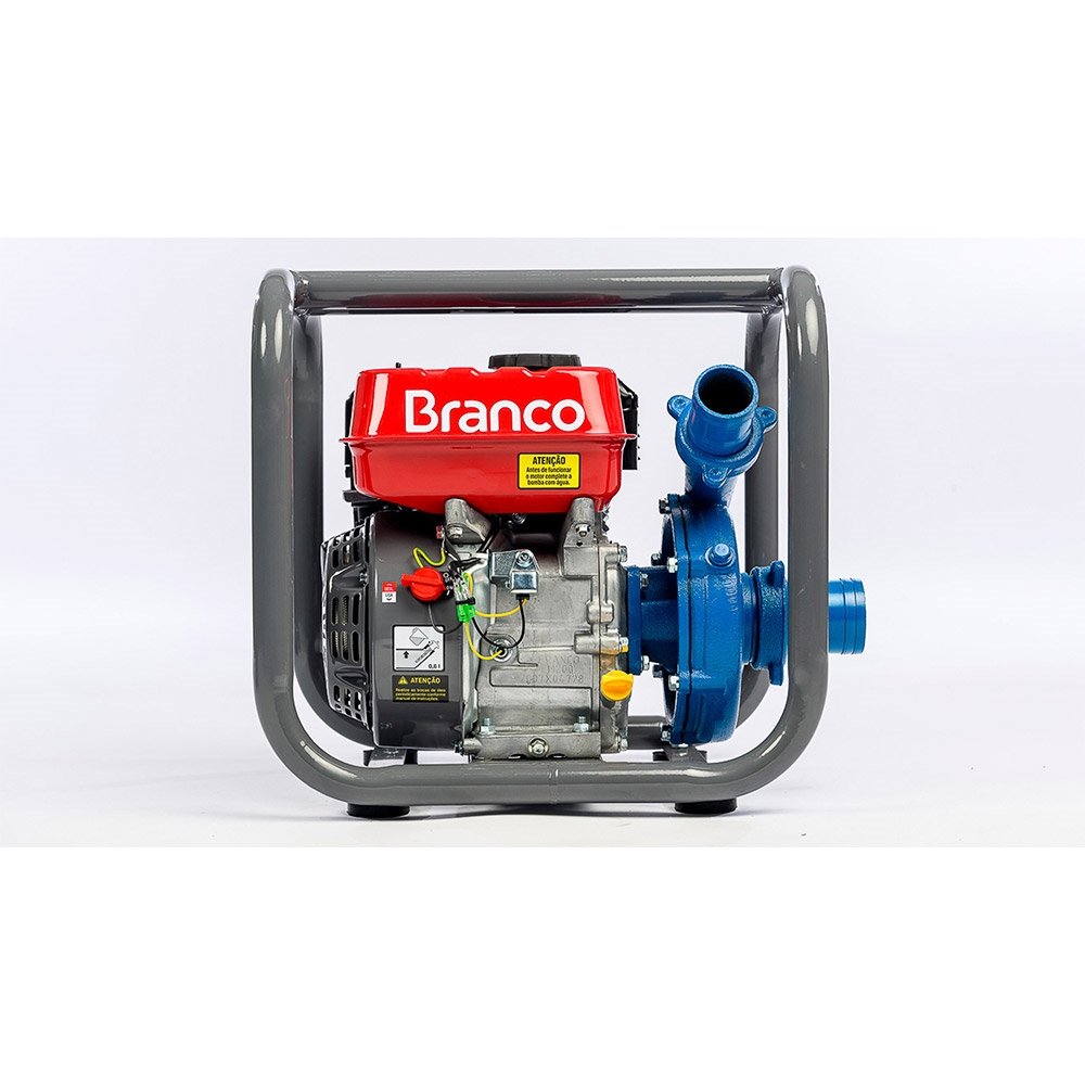 Motobomba Branco Centrífuga B4T716 6,5CV, Gasolina, Partida Manual