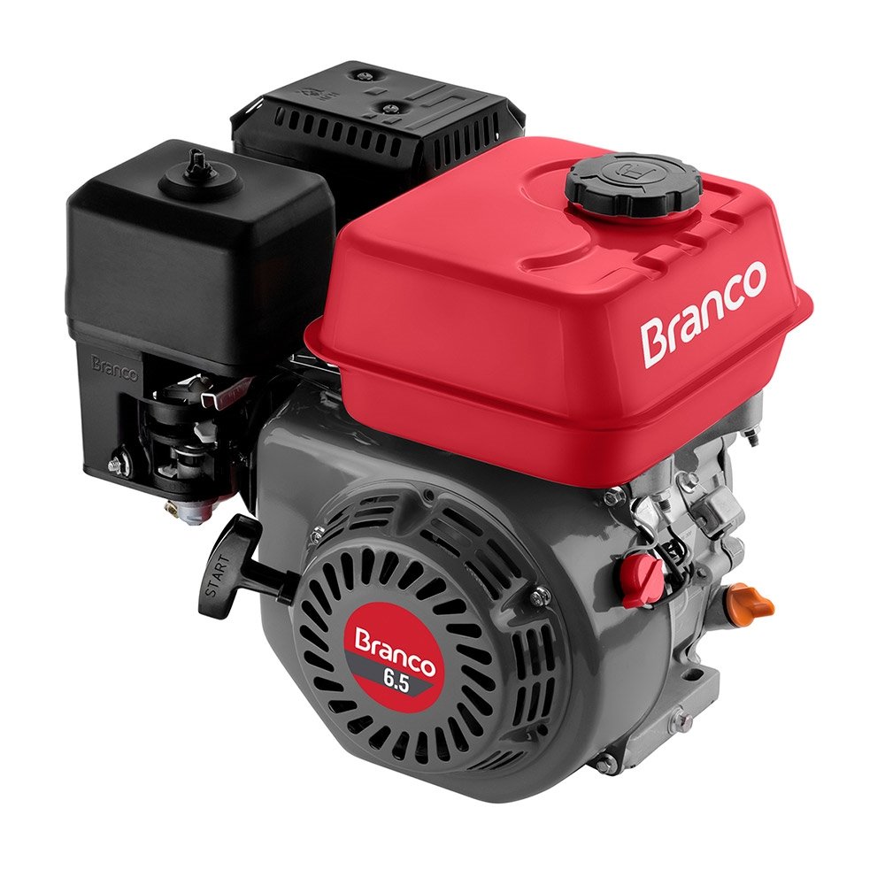 Motor Branco B4T-6.5 6,5CV, a Gasolina, Partida Manual com Alerta Óleo