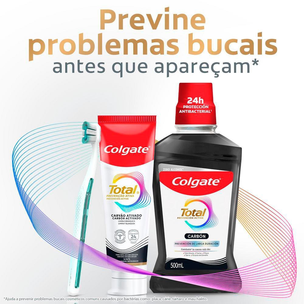 Creme Dental Colgate Total 12 Carvão Ativado 90g