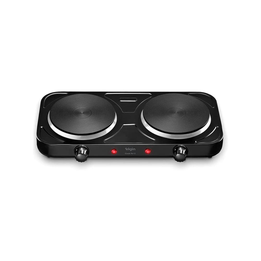 Fogão Elétrico Portátil Cooktop 2 Bocas Elgin - 110V